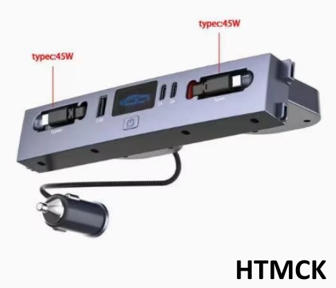 Type C Multiport Adapter - Hub Pengisi Daya Mobil Multi-Port, Adaptor