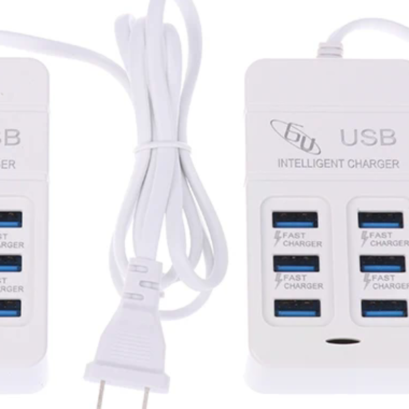 Type C Multiport Adapter - 1PC Charger USB Multiport 6 Port