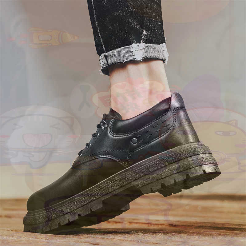 Kawaii Tech Accessories - Sepatu Pria Tenis Pelatih Fashion Kulit