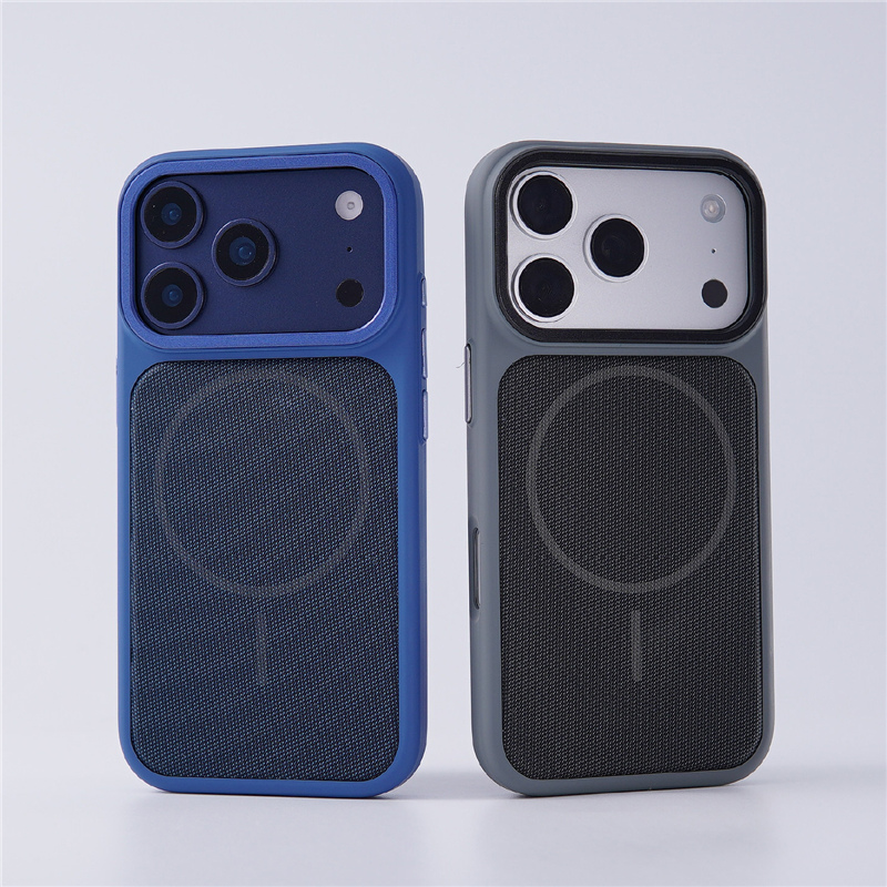 Tech Accessories Hard Case - Casing Ponsel Animasi Magnetik Kanvas Tenun