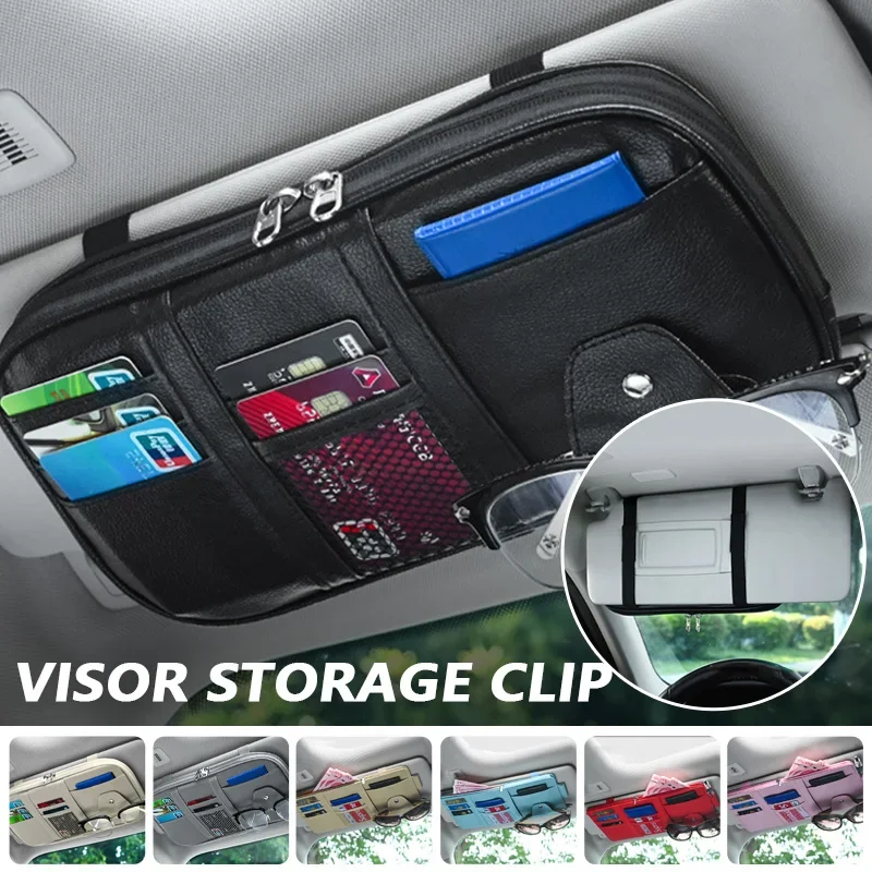 Tech Accessories Bag - Organizer Pelindung Matahari Mobil Multi-saku dengan