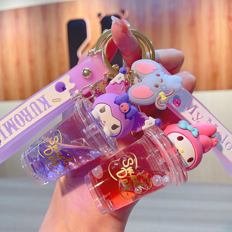 Kawaii Tech Accessories - Sanrio Kuromi Melody Quicksand Gantungan Kunci