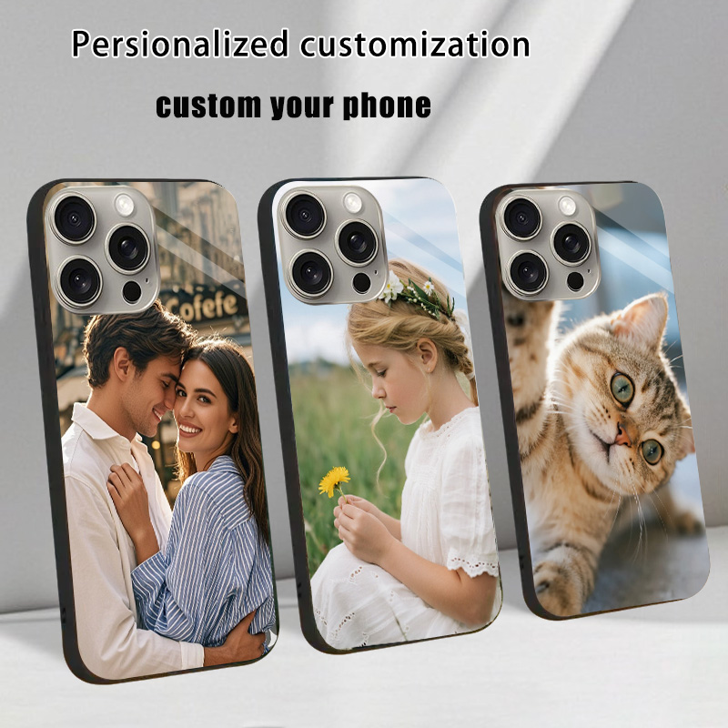 Tech Accessories Apple - Casing Kaca Temper Custom untuk iPhone