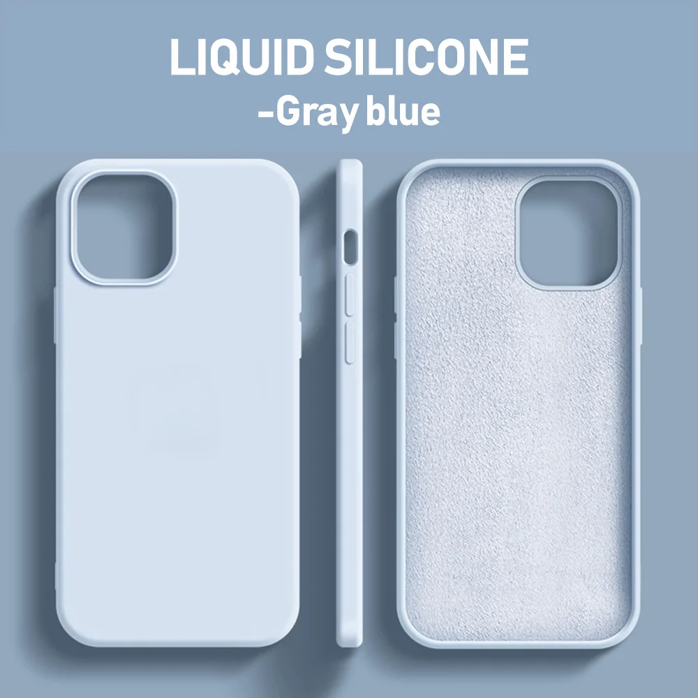 Tech Accessories Apple - Casing silikon cair asli, aksesori ponsel