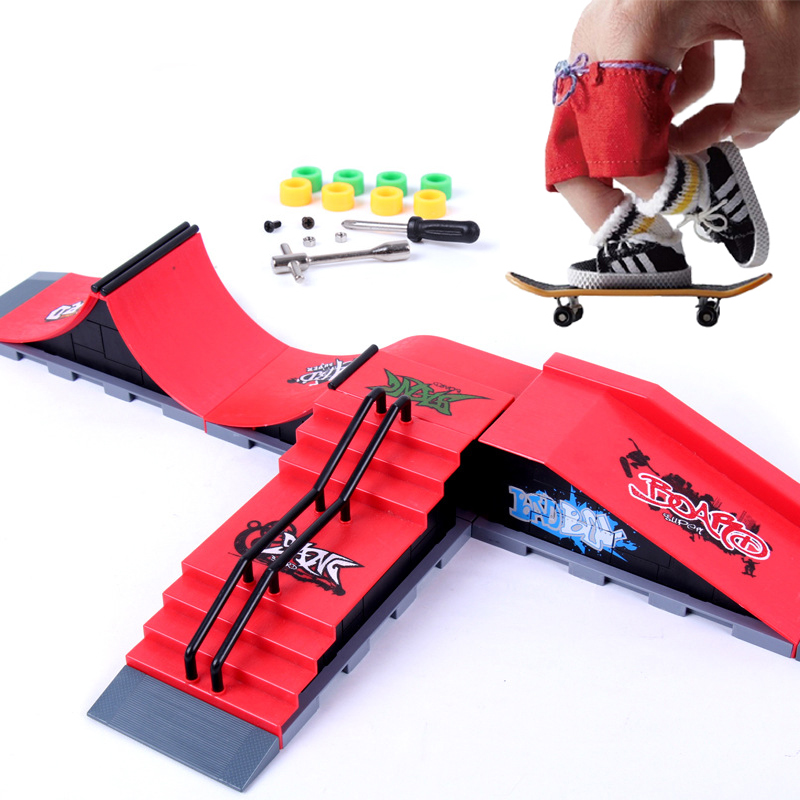 Tech Deck Accessories - Set mainan skateboard jari, Set komponen