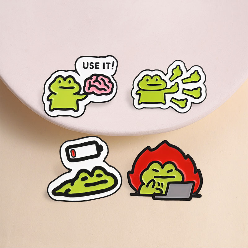 Lencana Katak Lucu, Pin Enamel - Kawaii Tech Accessories ulasan dan harga