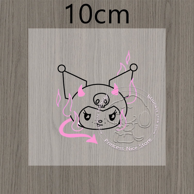 Stiker Kuromi Garis Kawaii Mob - Kawaii Tech Accessories ulasan dan harga