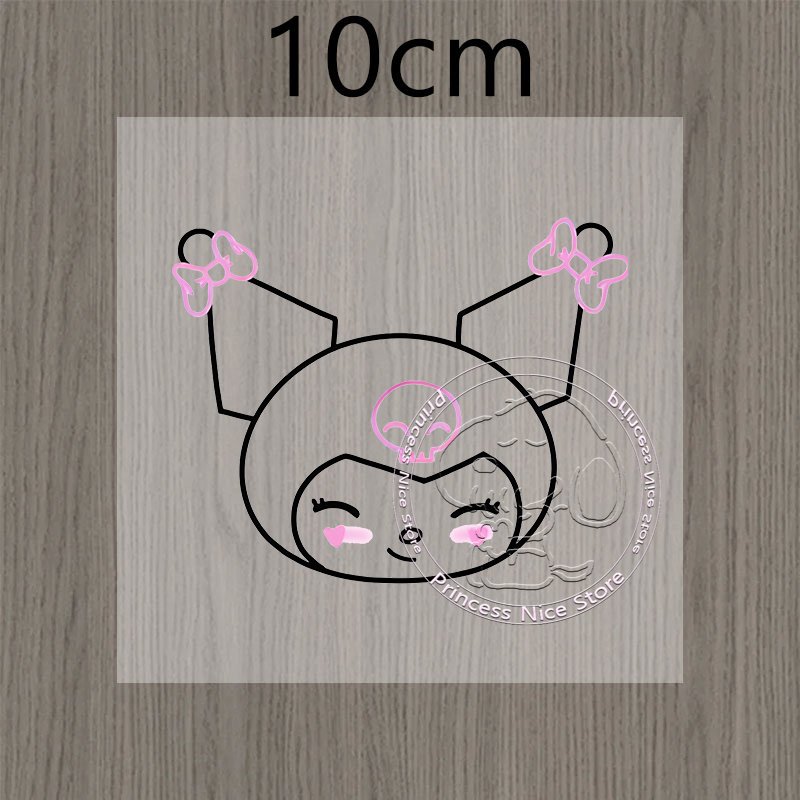 Stiker Kuromi Garis Kawaii Mob - Kawaii Tech Accessories ulasan dan harga