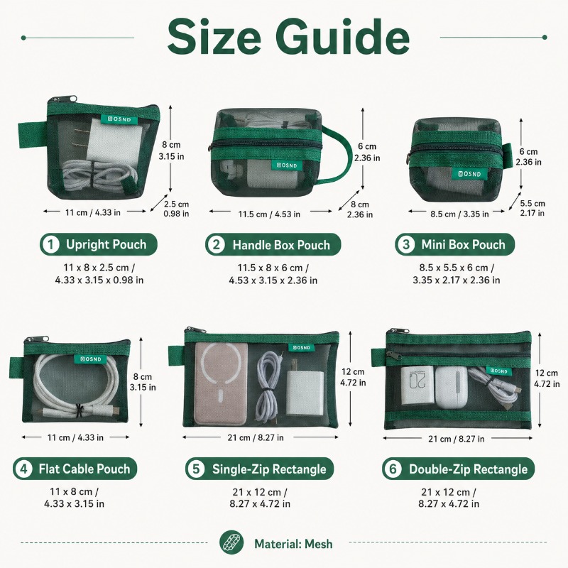 6 Buah Kantong Organizer Tekno - Tech Woven Accessories ulasan dan harga