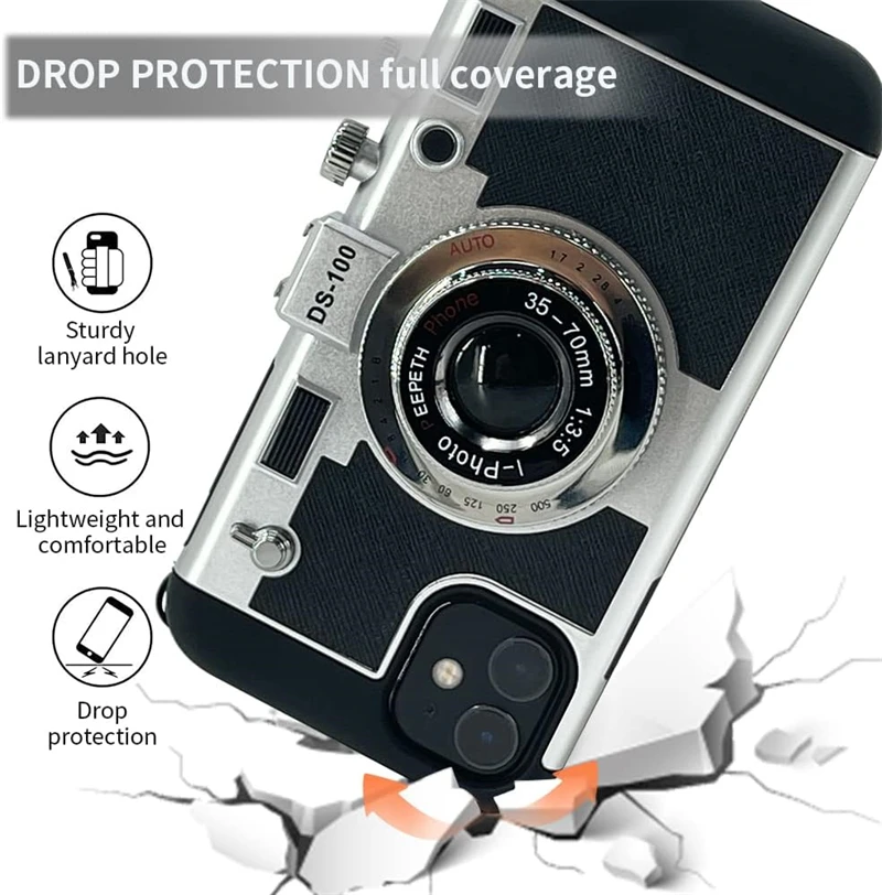 Casing Desain Kamera Retro 3D  - Tech Accessories Apple ulasan dan harga