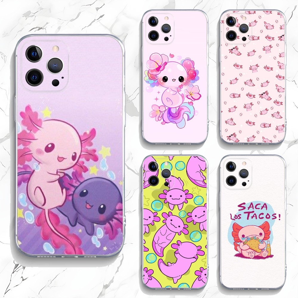 Casing ponsel Axolotl lucu unt - Tech Accessories Apple ulasan dan harga